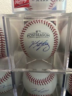 2017 postseason Ross stripling signed dodgers baseball