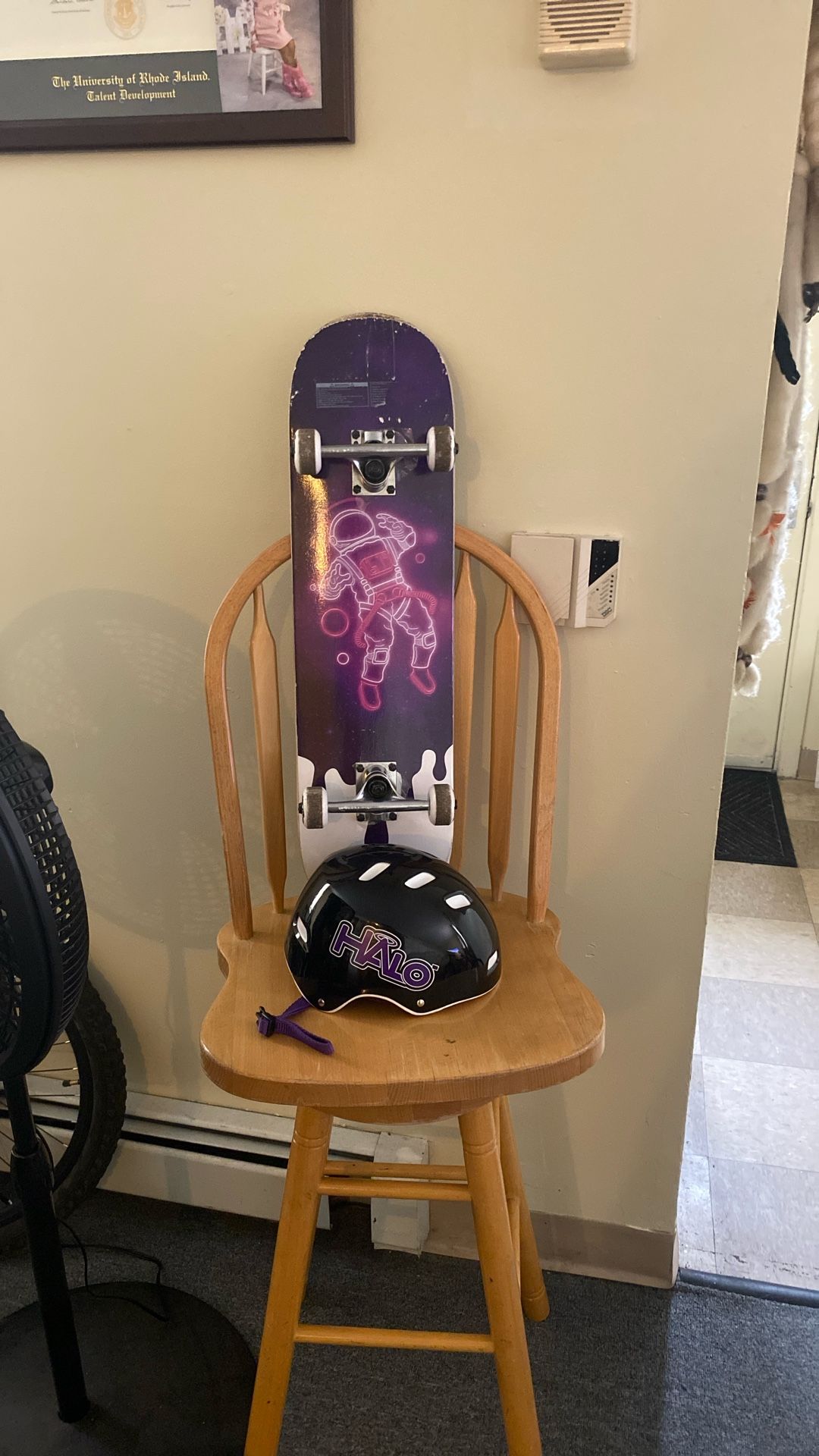 HALO Skateboard, And Helmet (purple)