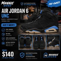 Jordan 6 UNC