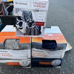 brookstone heated blanket - Queen