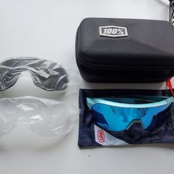 100% Peter Sagan Limited Edition S2 Riding Sunglasses W/Extras