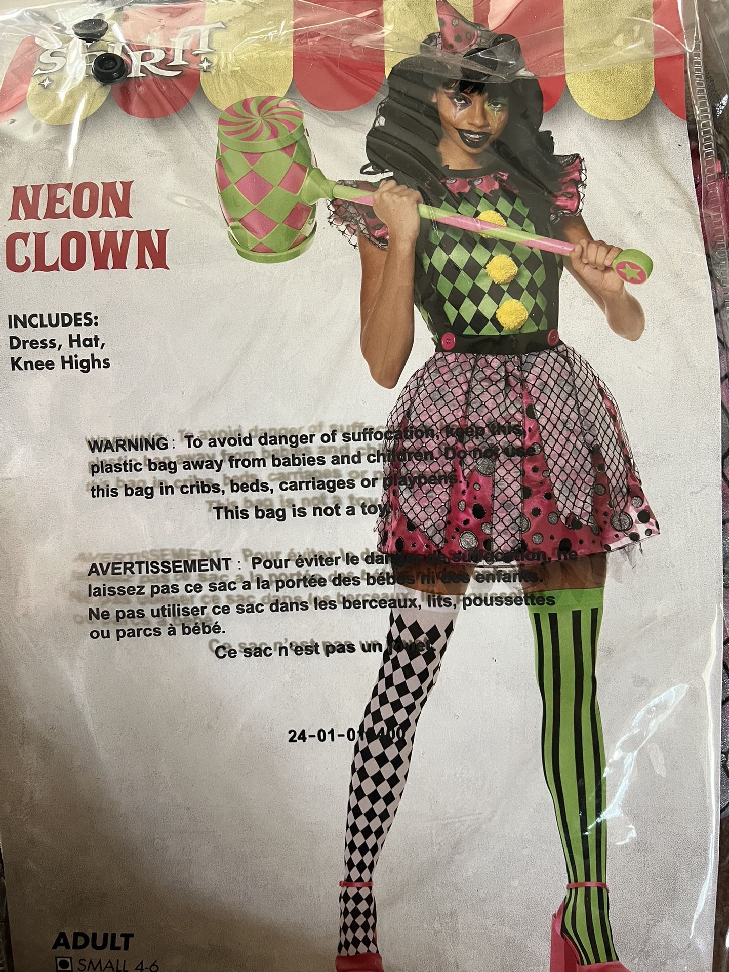 Neon Clown Costume