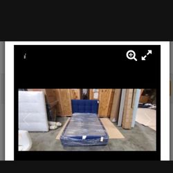 Full Tufted Headboard With Box spring Base