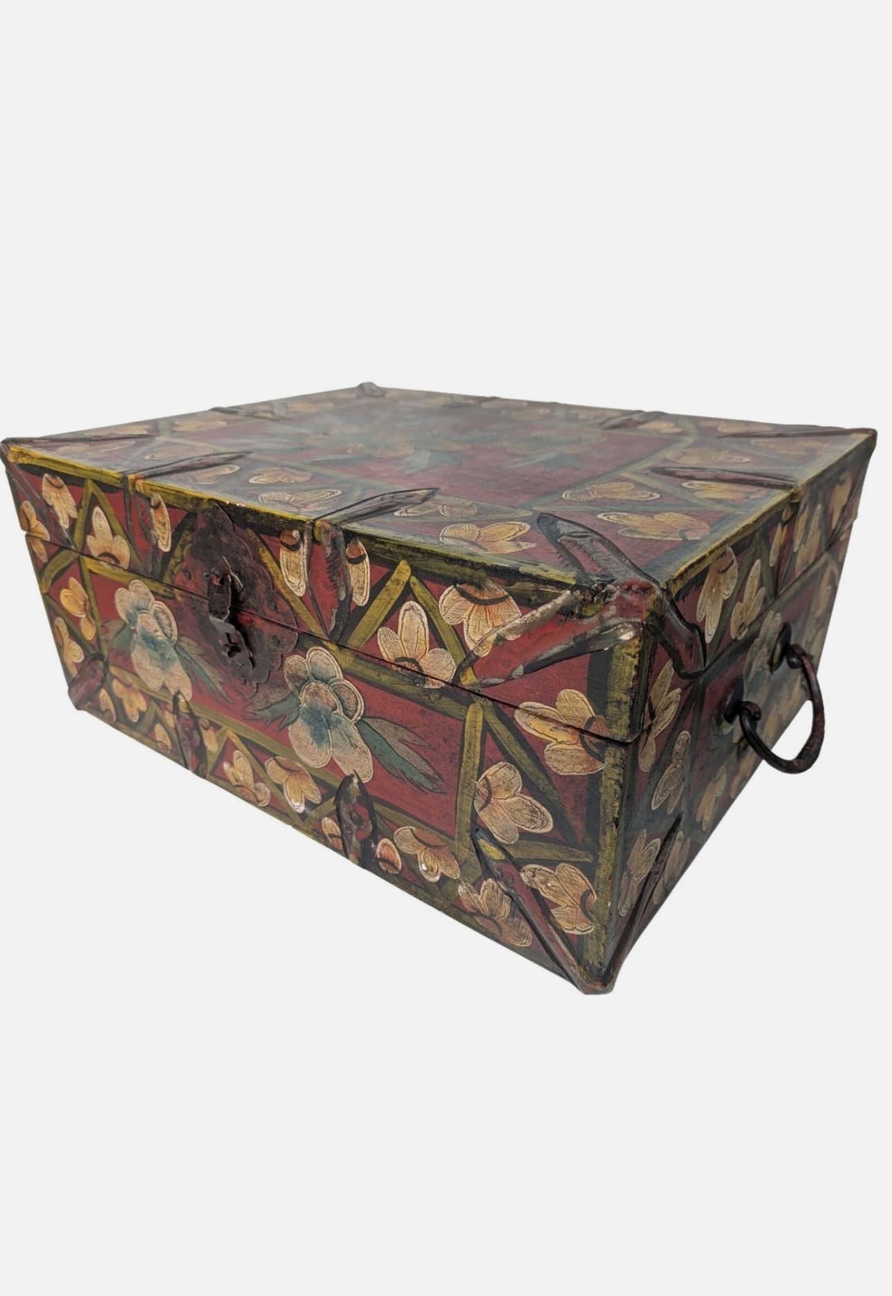 Brown, Floral, Rectangular, Indoor & Outdoor, Flower, Decorative Box,