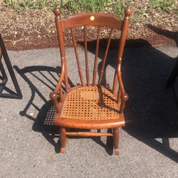 1950s Antique Children’s Rocking Chair