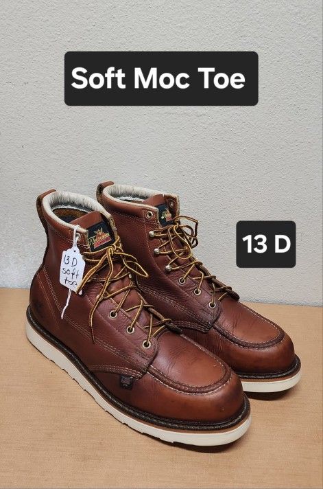 Thorogood Work Boot Size 13 D SOFT MOC TOE