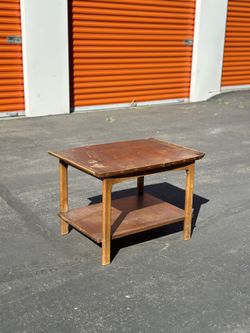 MCM Lane Walnut 2-Tier End Table