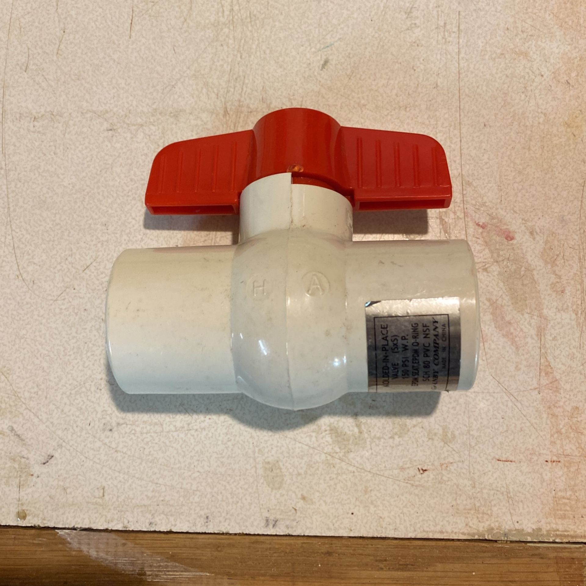 1” PVC Slip Ball Valve
