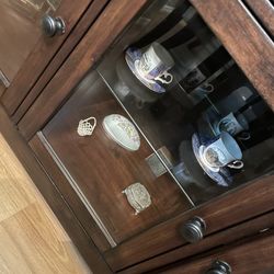 Dining Table And Hutch Set 