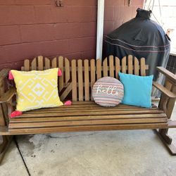 Wooden Porch Swing Glider