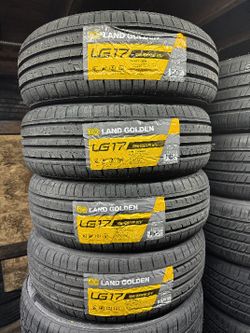SET OF FOUR NEW TIRES 195/65/15 LANDGOLDEN, INCLUDING MOUNT AND BALANCE. ASK ME FOR ANY SIZE OR BRAND