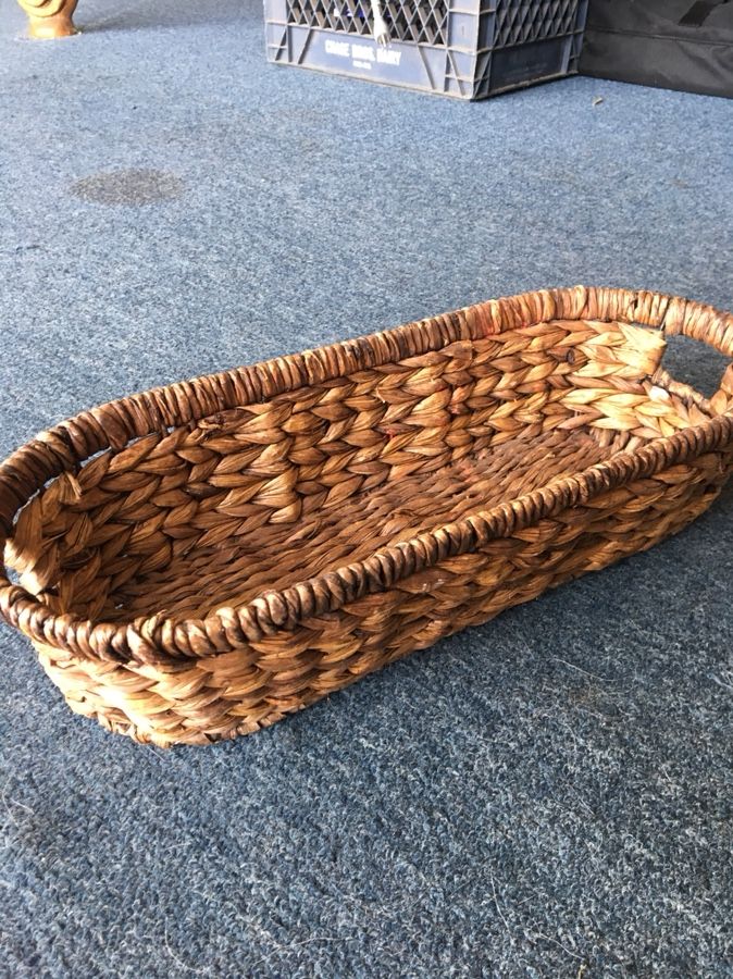 Heavy Duty Oblong Basket W Handles