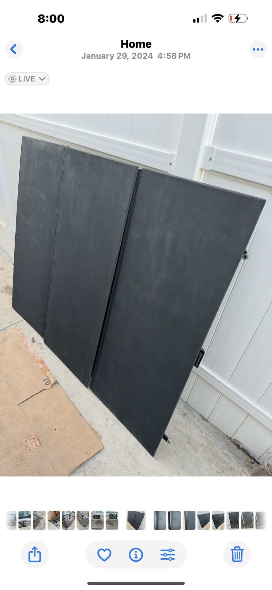 02-13 Chevrolet Avalanche Escalade Tonneau Hard Bed Cover 3 PIECE Genuine OEM $350