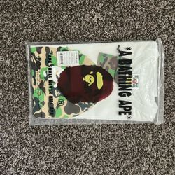 Bape white camo t shirt