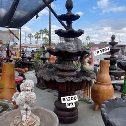 Garden Decor Fountains Clay Pots .. Concrete Pots And More 