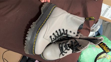 Dr. Martens Platform Leather Lace-Up Boots