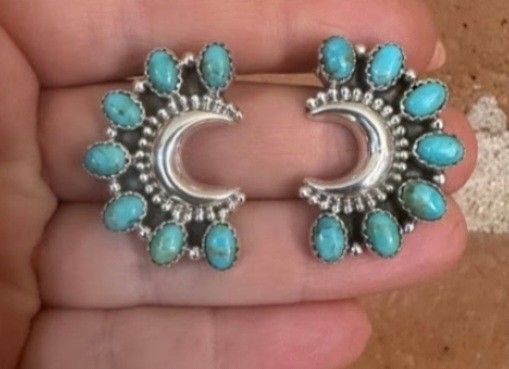 Handmade Natural Turquoise Earrings