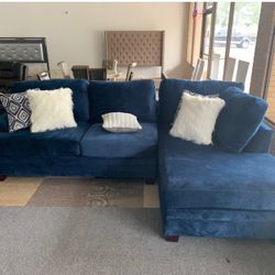 Groovy Blue RAF Sectional / couch /Living room set