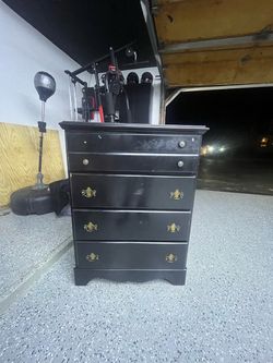 Black Wood Dresser