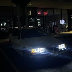 BMW E36 sedan glass depo headlights 