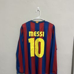 FC Barcelona 2009-10 Home Messi Jersey Large (slim Fit) 