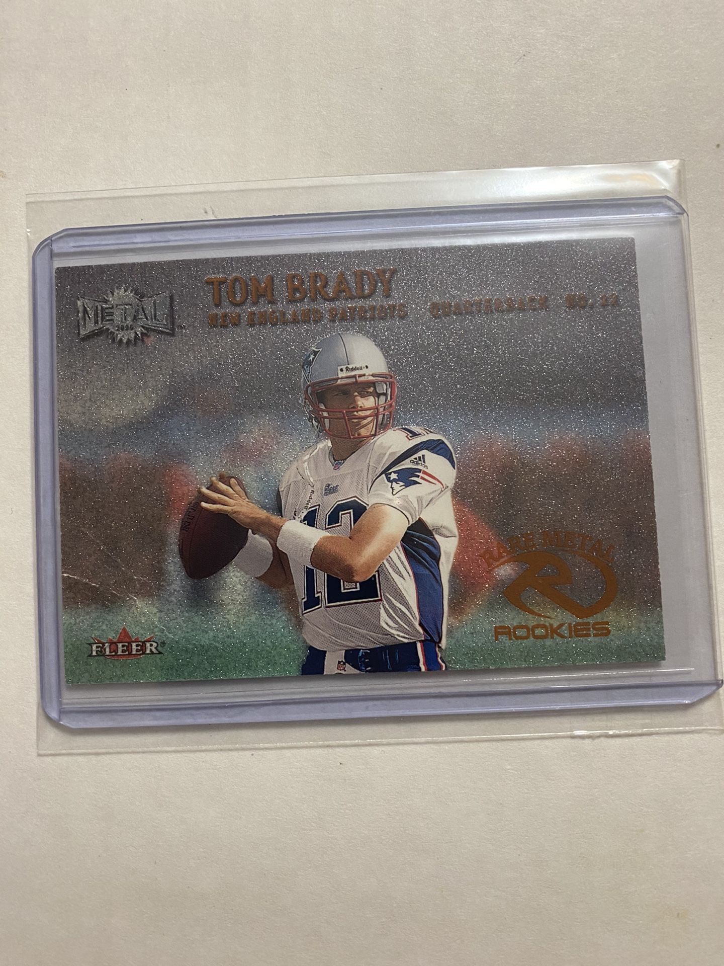 Tom Brady metal fleer rookie card