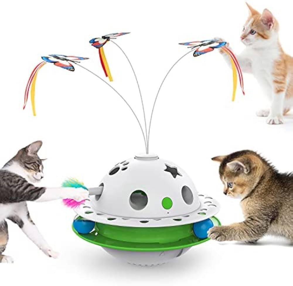 4 in 1 Smart Cat Toys, Interactive Cat Roly Poly Toy