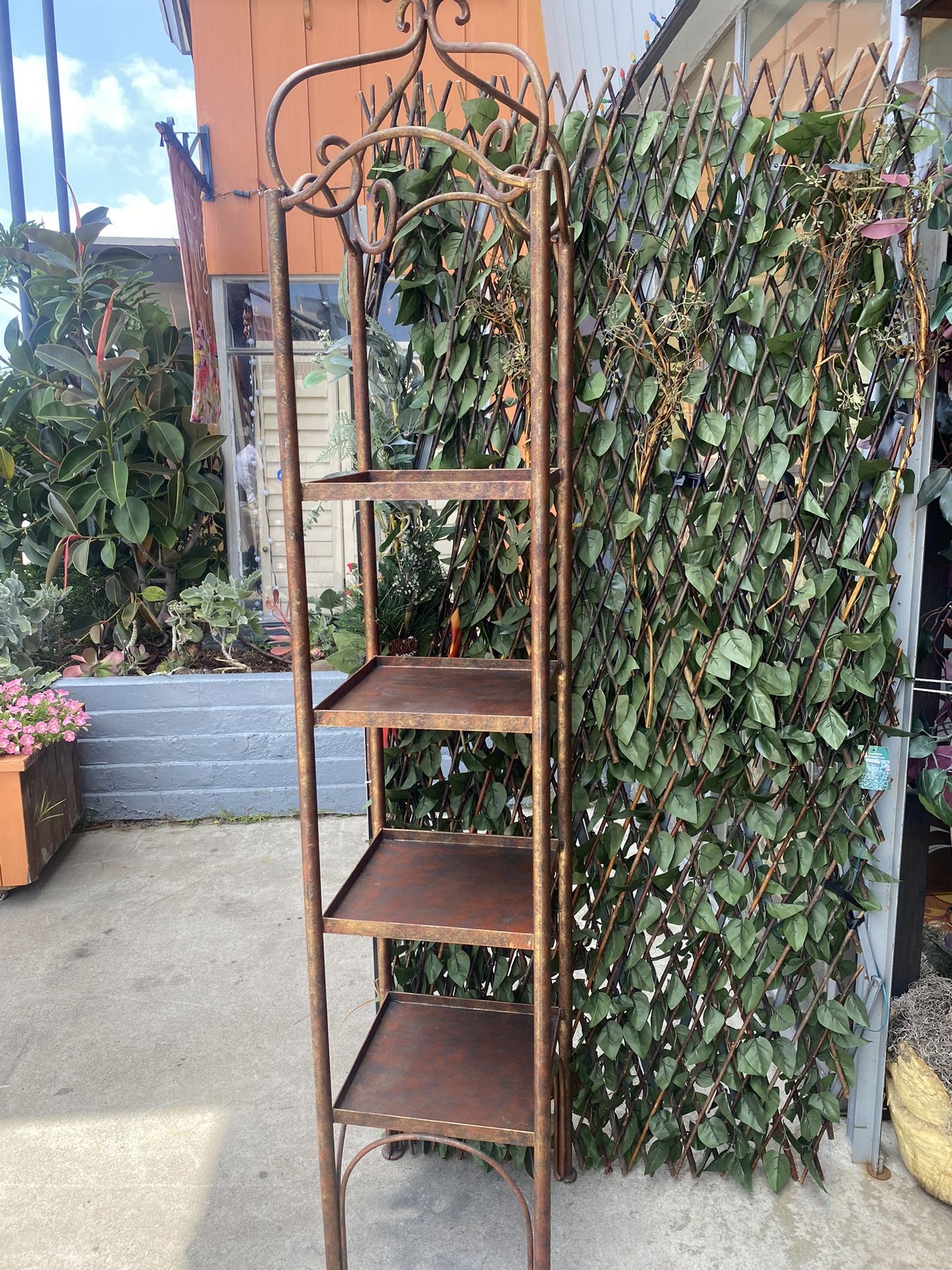 Solid Metal awesome tall display shelves