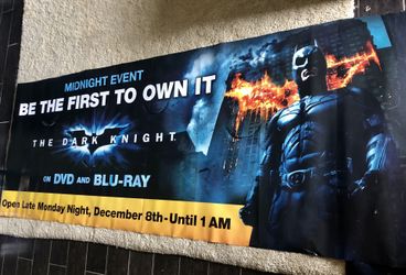 Blockbuster Video Huge Batman Dark Knight Release Banner 96x36