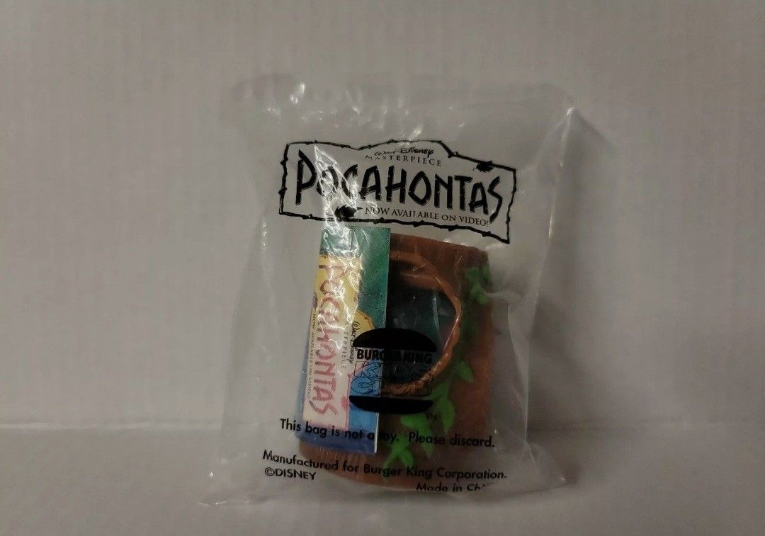 Lot Of 4 Disney Pocahontas Burger King 90s Toys Brand New!