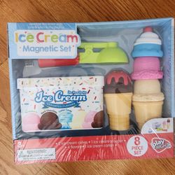 8 Piece Ice Cream Magnetic Set New