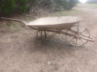 Antique wheelbarrow