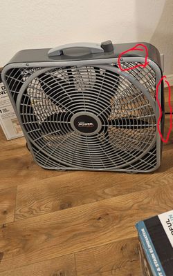 Lasko 20 in. 3 Speed Box Fan for Home in Gray with Weather Shield Design for Window Use,2000 CFM, Carry Handle