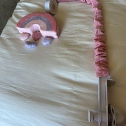 Bedtime Originals Rainbow Hearts Musical Baby Crib Mobile - Pink, Purple, Love