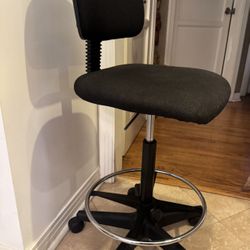 Black Armless Chair 