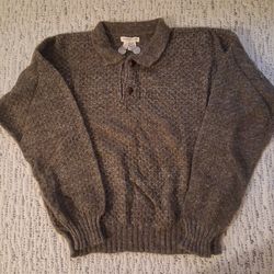 VINTAGE JEAN-PAUL GERMAIN LARGE CARTAGAN SWEATER 50% ACRYLIC 30% NYLON 20% MOHAIR