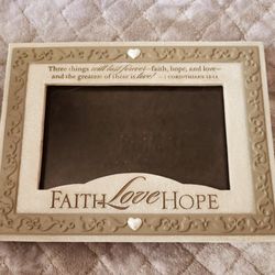 Faith Love Hope Picture Frame