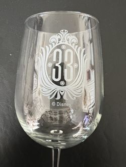 Disneyland Club 33 Red Wine Glasses