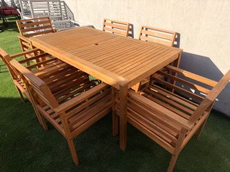 Patio table teak set