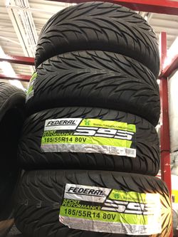 1855514 FEDERAL TIRES ONLY $199.... for the set. Installed. Cash price
