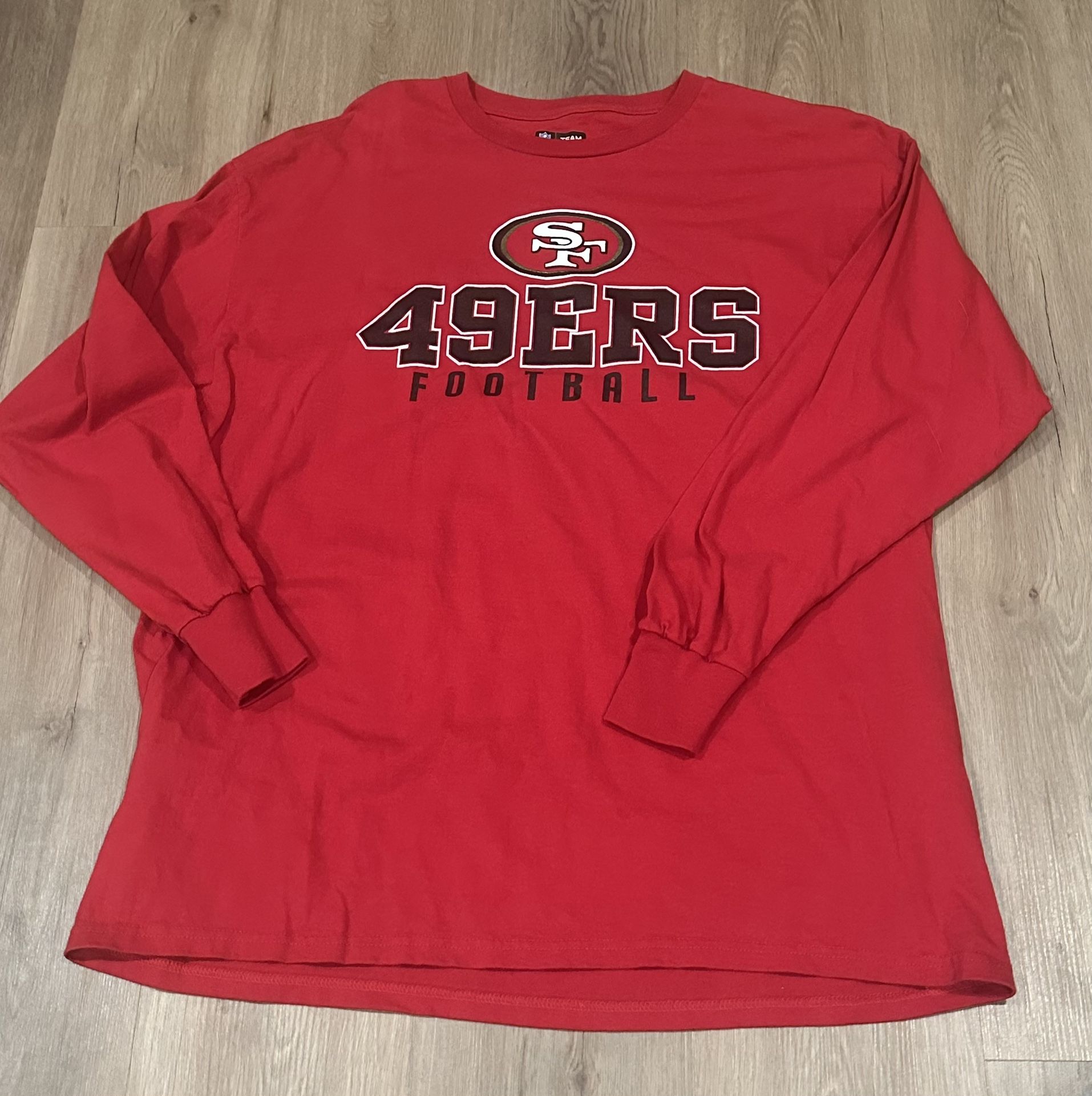 San Francisco 49ers Long Sleeve T Shirt NFL Team Apparel Mens XL