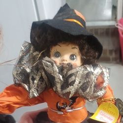 VINTAGE Halloween BRINNS 1988 CALENDAR DOLL October Excellent Condition 14”