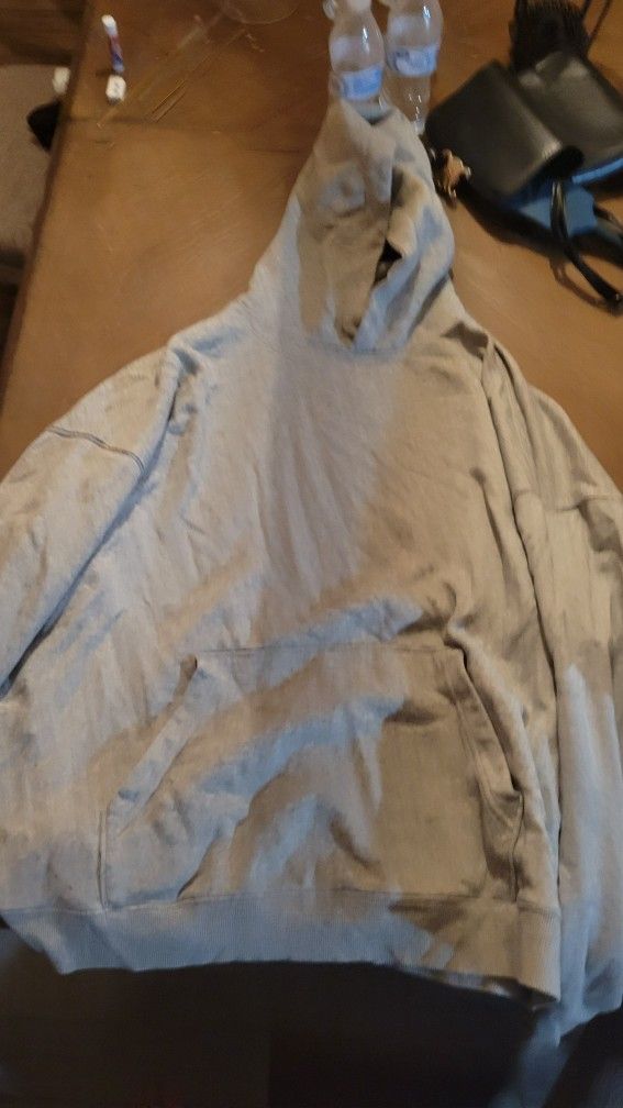 Plain Grey 3XL Hoodie