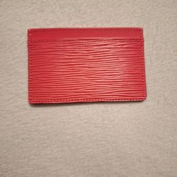 LV Pink EPI Card Holder New. 