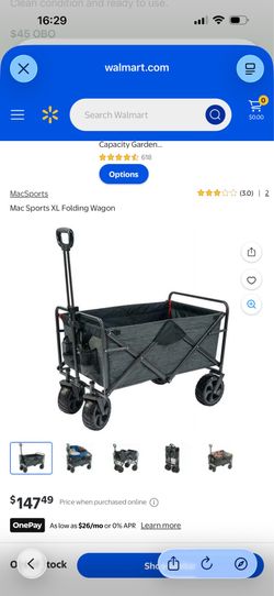 MAC Sports XL Folding Wagon