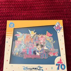 Disneyland Super Jumbo Pin 70th anniversary 