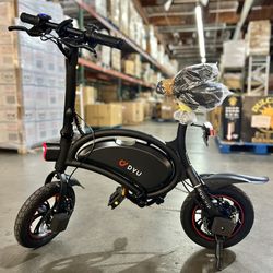 NEW IN BOX DYU Electric Bike, Adult, Teens Or Kids 250W Electric Bike, Black Foldable Ebike, Small E-bike, Ebike 
