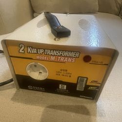 2 KVA Step-Up Transformer (120V to 220V) – Made in Korea – $50