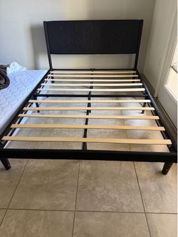 Black bed frame -Queen