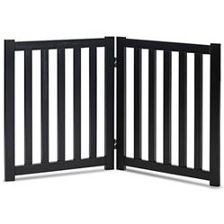 New 2 Panel Wood  Gate(free Standing)24”height(retail$59(black)